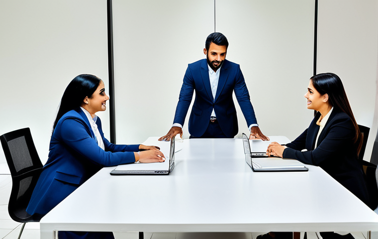 Collaborative Office Environment**
"A diverse group of professionals in modest business attire, collaborating around a table in a modern office in Dubai, brainstorming ideas, positive and engaged expressions, fully clothed, appropriate content, safe for work, perfect anatomy, natural proportions, professional photography, high quality, family-friendly"
**